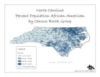 Map of Percent Population African American