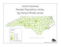 Map of Percent Population Asian