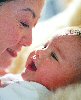 Woman and baby