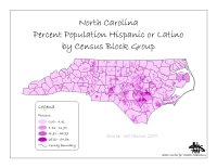 Map of Percent Population Latino