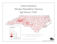 Map of Percent Population Hmong