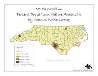 Map of Percent Population Native American